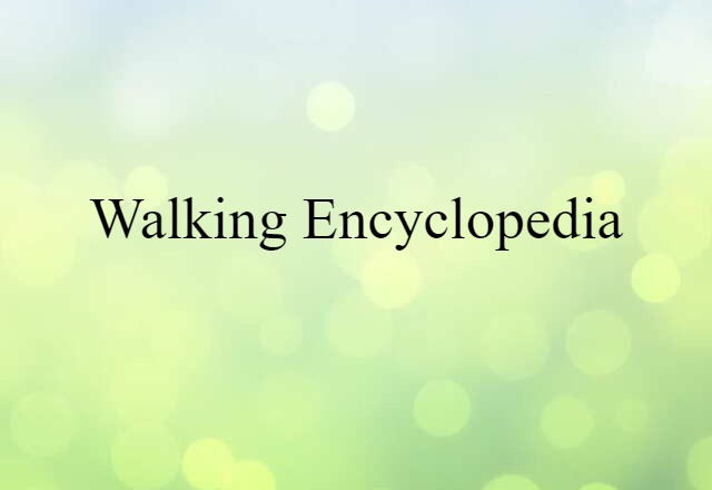 Walking Encyclopedia (noun) Definition, Meaning & Examples