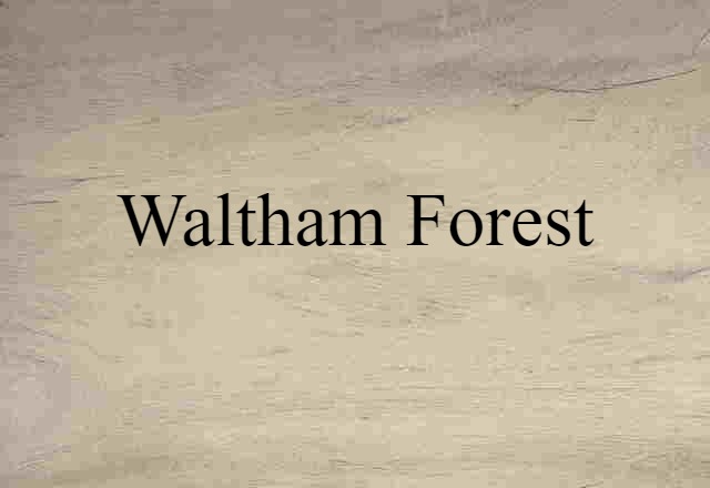 Waltham Forest (noun) Definition, Meaning & Examples