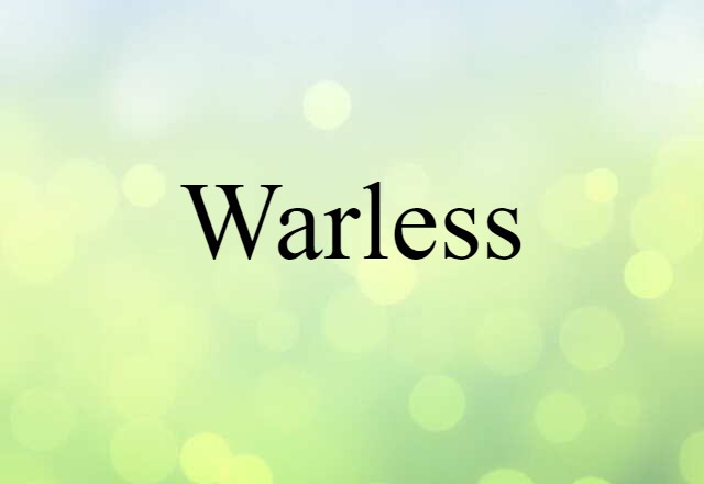 warless