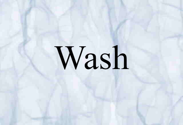 wash