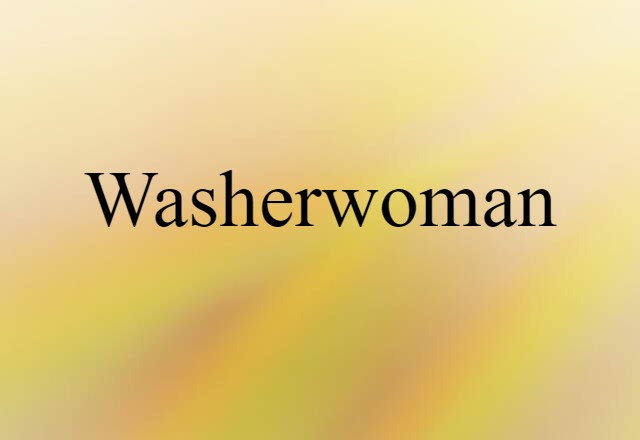 washerwoman