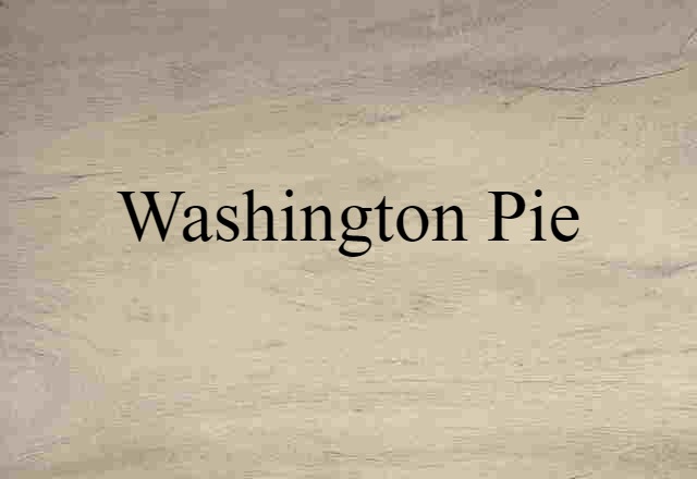 Washington pie