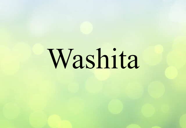 Washita (noun) Definition, Meaning & Examples