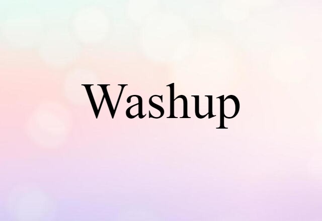 washup