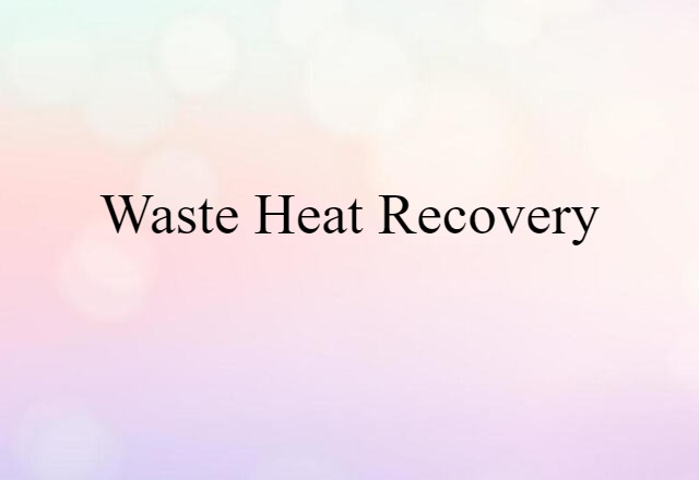 waste heat recovery