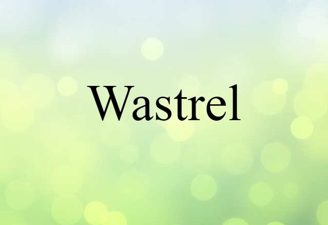 wastrel