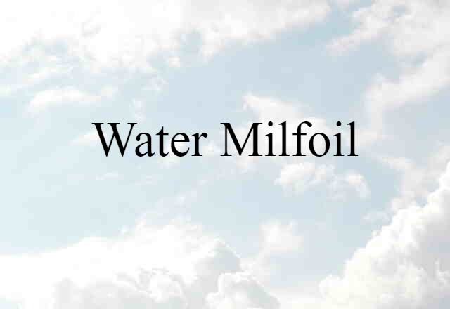 water milfoil