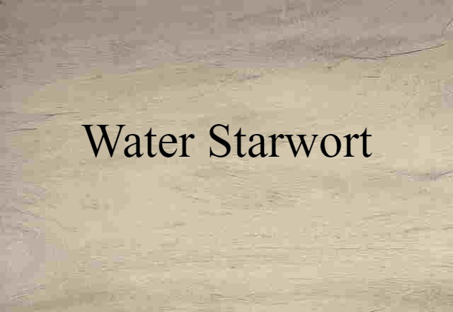 water starwort