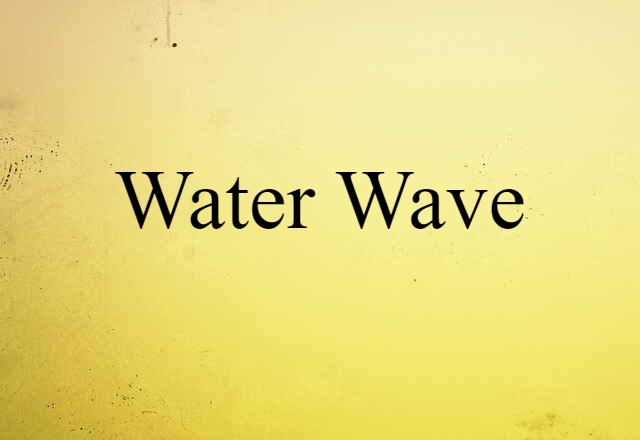 Water Wave (noun) Definition, Meaning & Examples