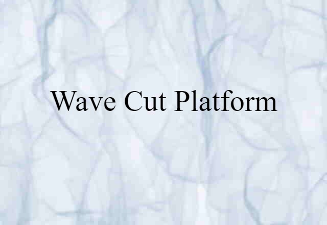 wave cut platform