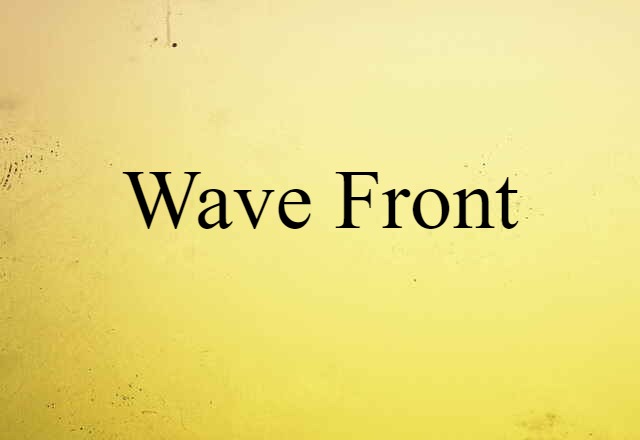 wave front