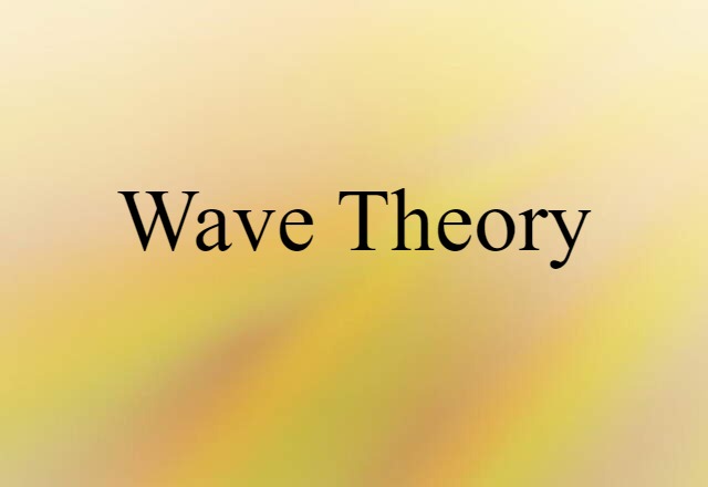 wave theory