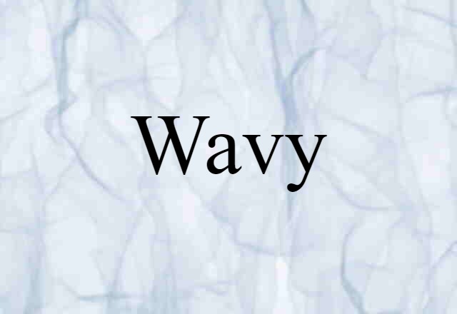 Wavy (noun) Definition, Meaning & Examples