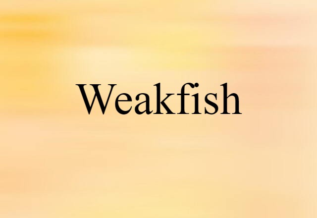 weakfish