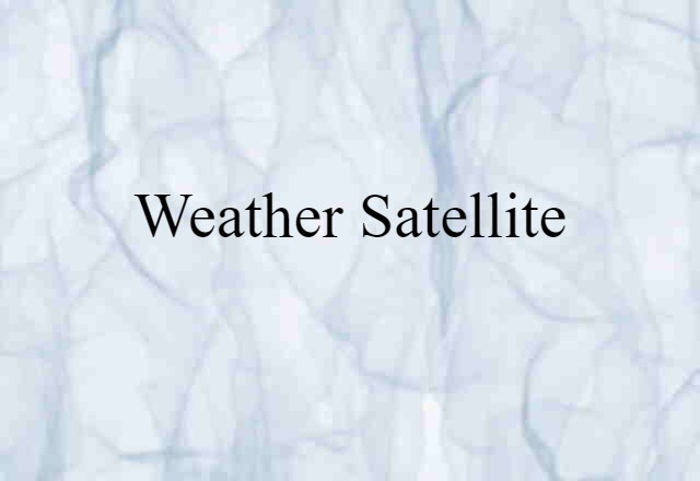 weather satellite