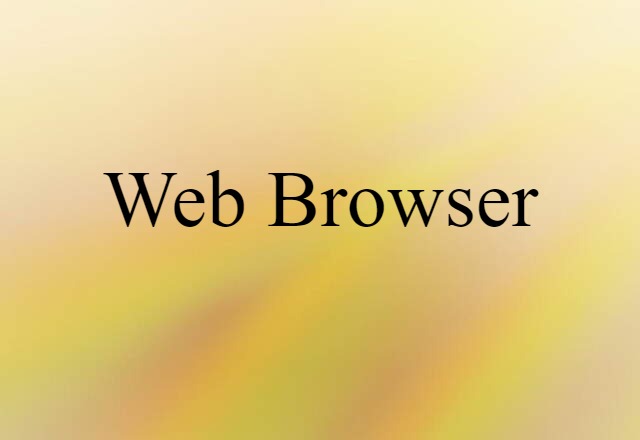 Web browser