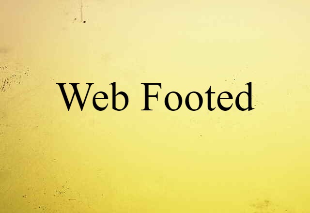 web-footed