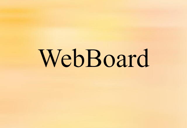 WebBoard