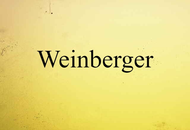 Weinberger