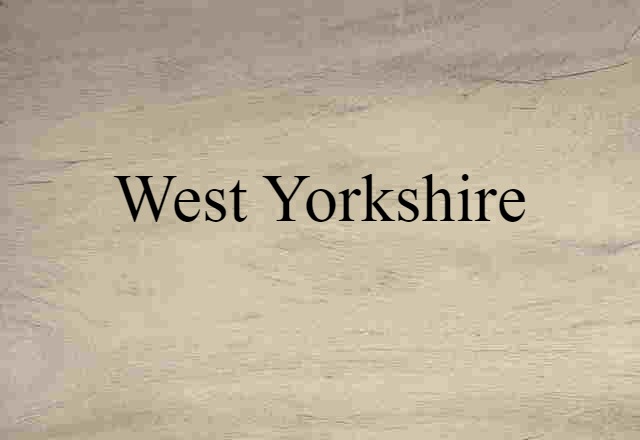 West Yorkshire