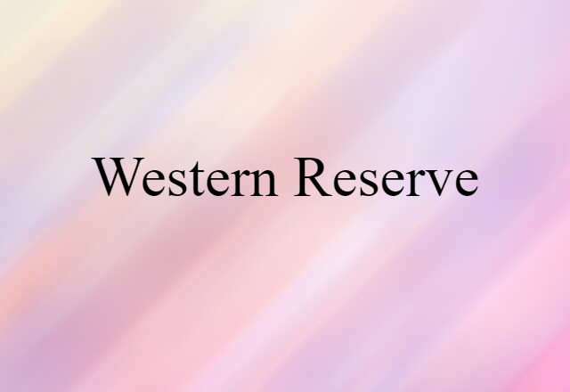 Western Reserve