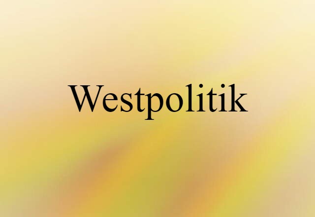 Westpolitik