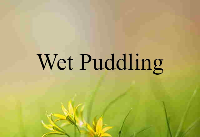 wet puddling