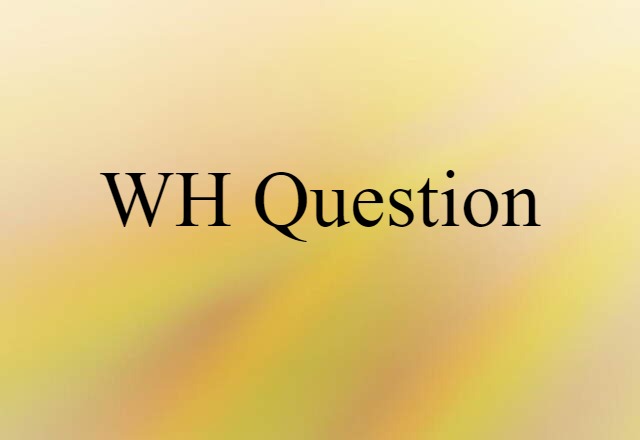 WH-question