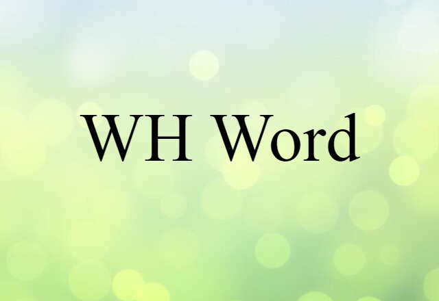 WH-word