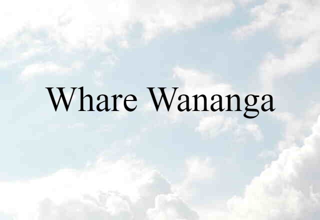 whare wananga