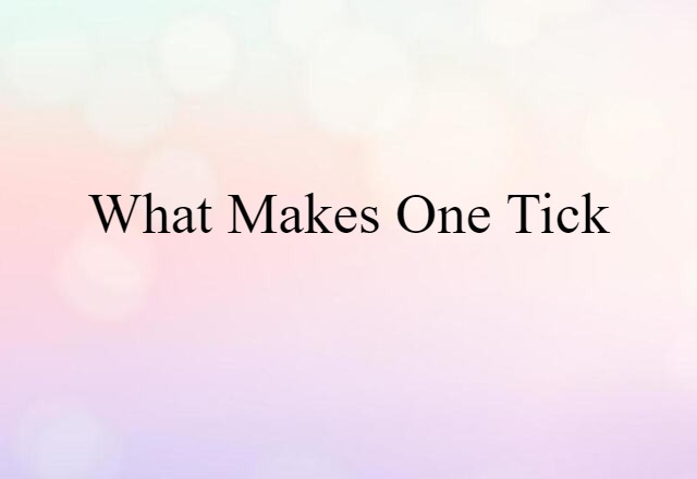 what makes one tick