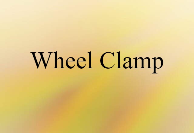 wheel clamp