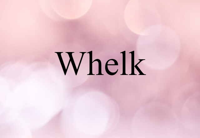 Whelk (noun) Definition, Meaning & Examples