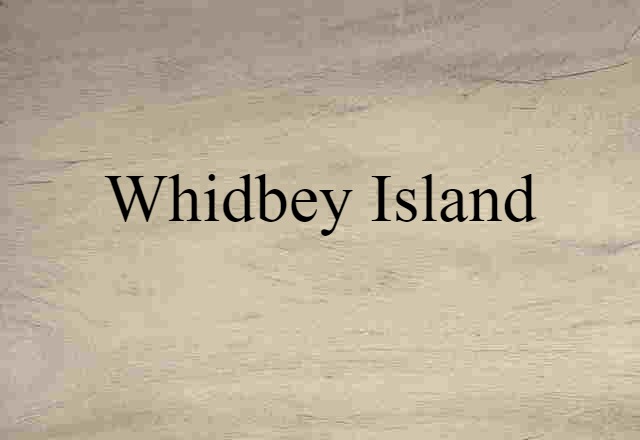 Whidbey Island (noun) Definition, Meaning & Examples