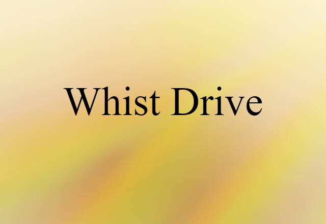 whist drive