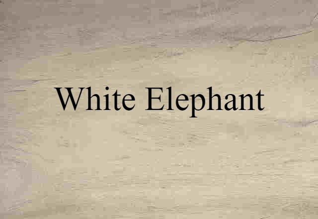 white elephant