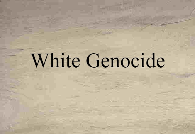 white genocide