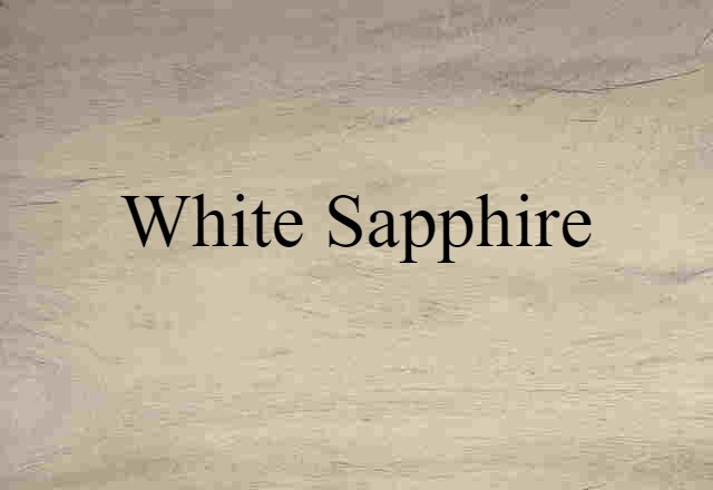 white sapphire