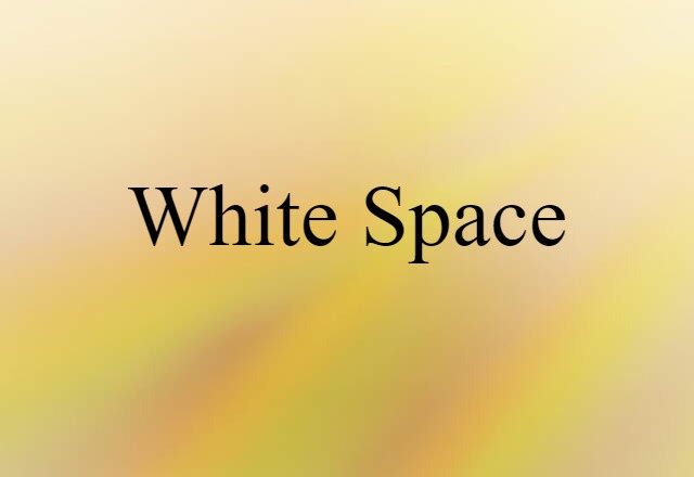 white space