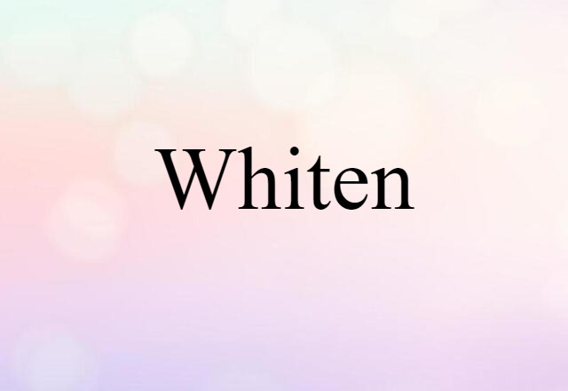 whiten