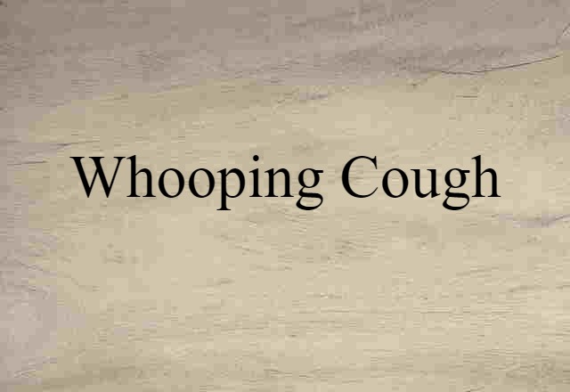 whooping cough