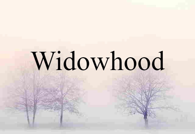 widowhood