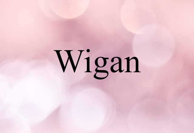 Wigan (noun) Definition, Meaning & Examples