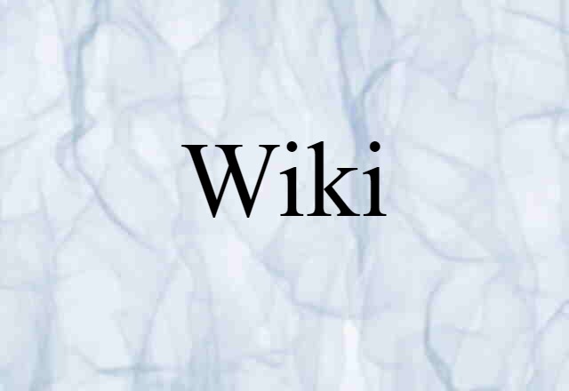 wiki