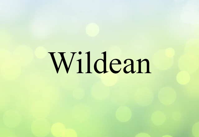 Wildean