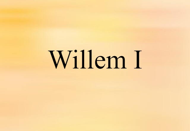 Willem I