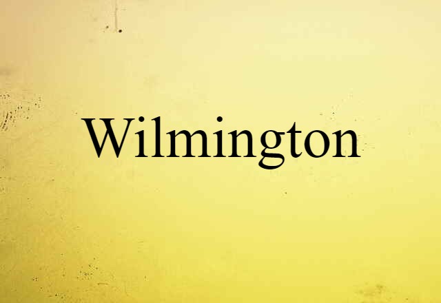 Wilmington (noun) Definition, Meaning & Examples