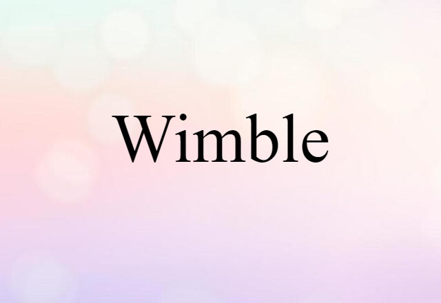 wimble