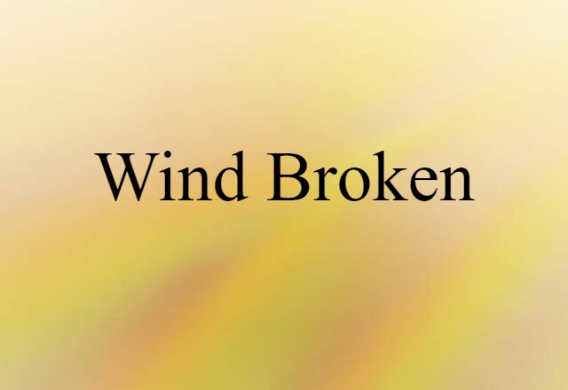 wind broken