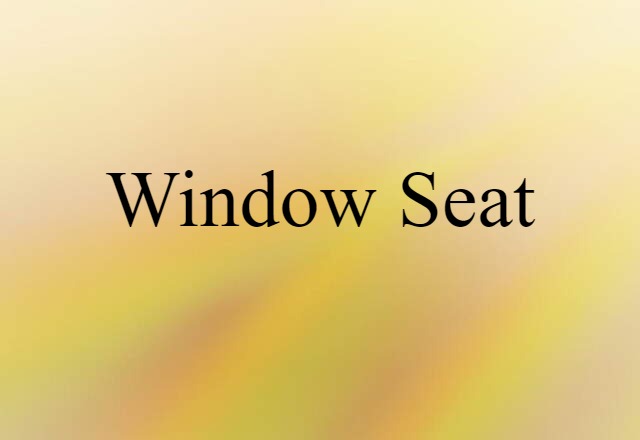 window seat